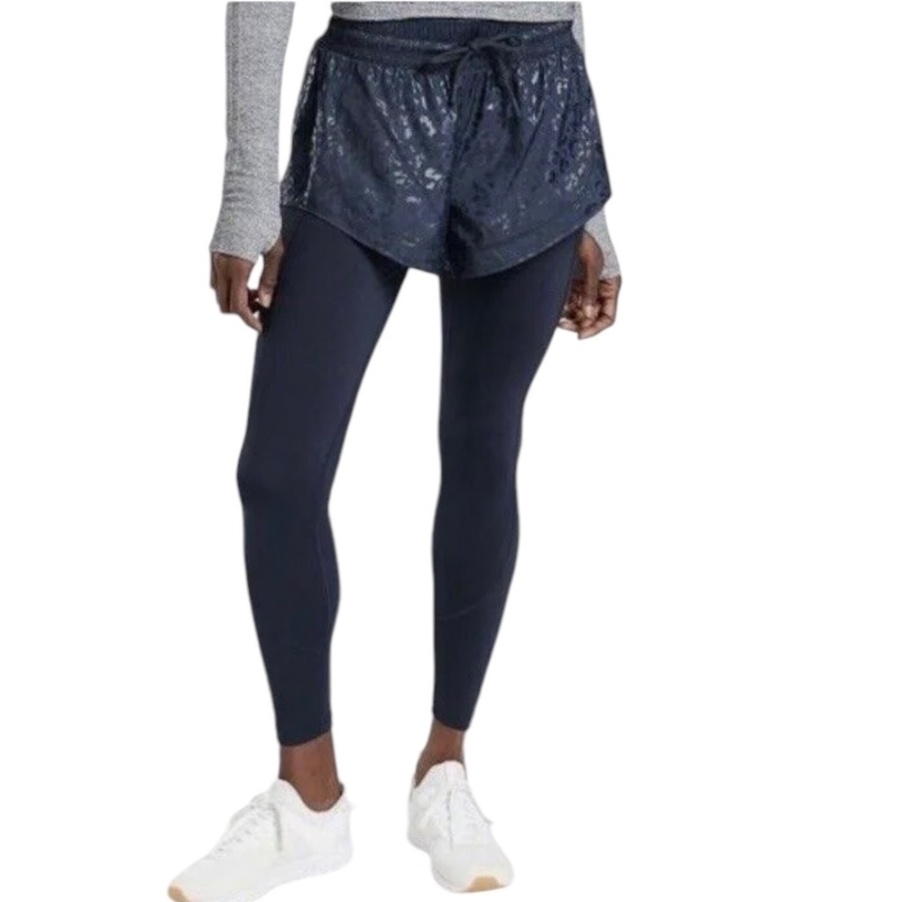 Athleta Rainier 2 in 1 Tight Women's Size L High Rise Water Repellent Workout